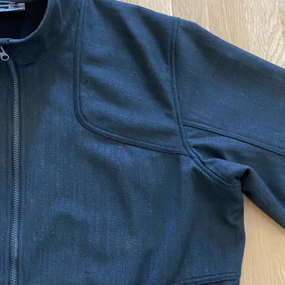 REI Mens Charcoal Gray Wool Blend Full Zip Jacket/Pockets /Adjustable Hem/ XXL - Picture 8 of 15